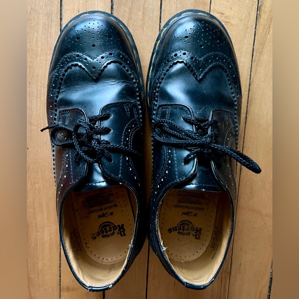 Dr. Martens Leather Wingtip Brogues Oxfords Vintage Made in England